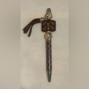 Monogram Pen with Brown and Gold Accents - NEW